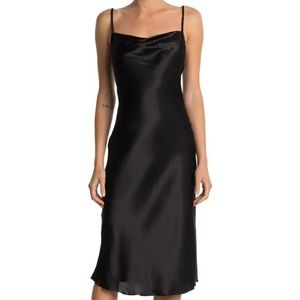 Satin Slip Midi Dress